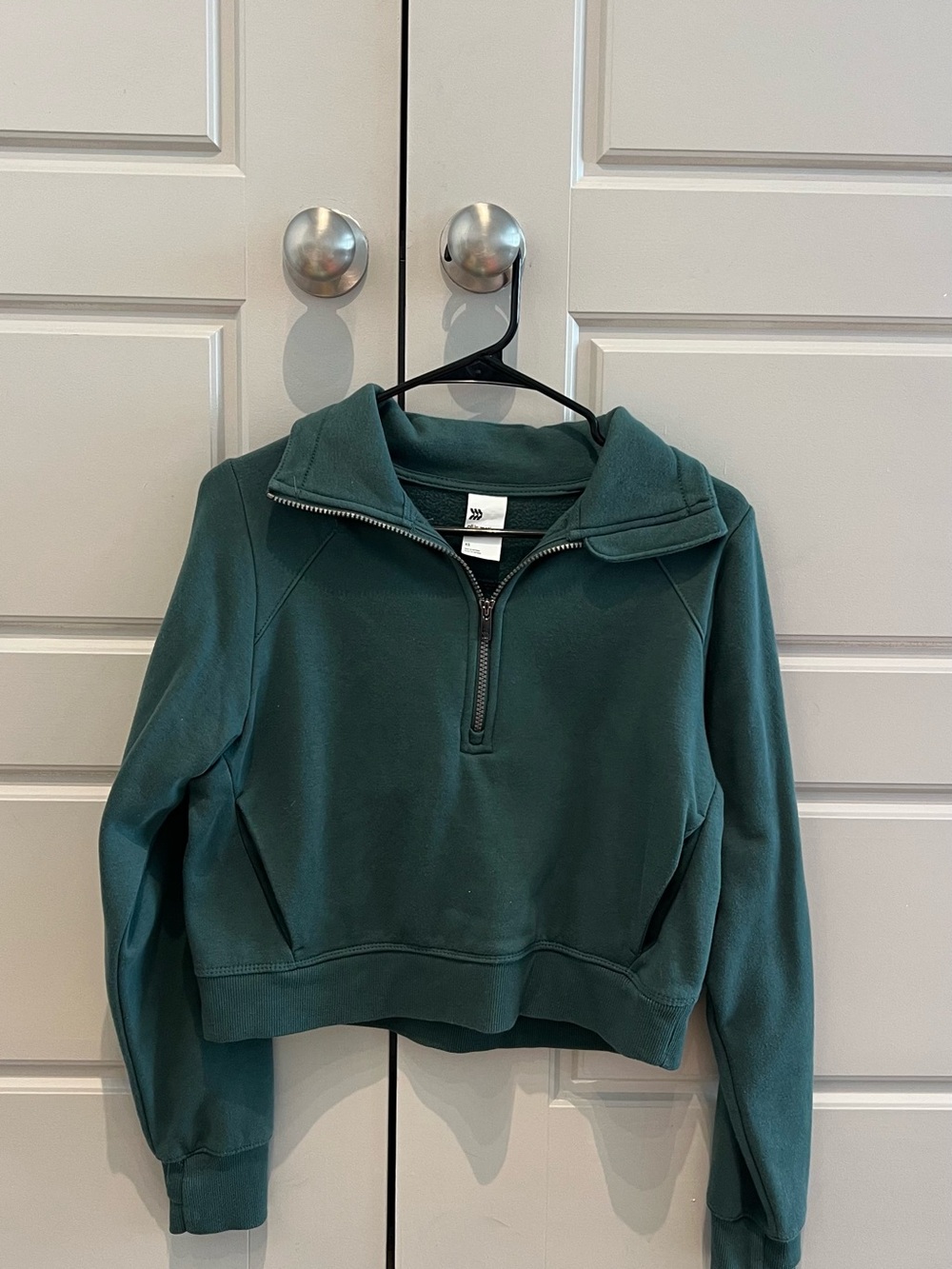 Target Women's Forest Green Quarter-Zip Pullover